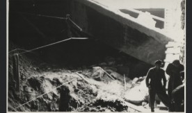 Fragment tunelu na skrzyżowaniu ulic Nowy Świat i Al. Jerozolimskie. 1 sierpnia 1945 r.